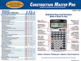 Calculated Industries Construction Master Pro Calculator 4065 with Hard Case