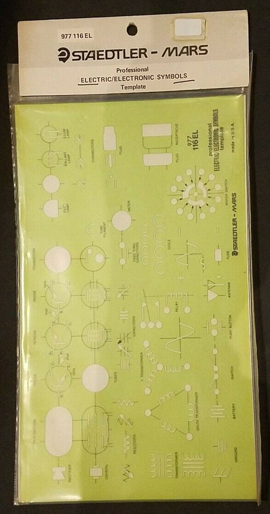 Staedtler-Mars Professional Electric/Electronic Symbols Template 977116EL