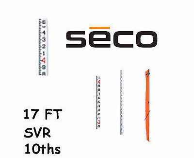 Seco 98020  17 Foot SVR Fiberglass Grade Rod in 10ths with Carrying Case