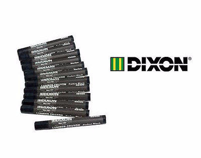 Dixon One Dozen Black Lumber Crayons (Keel)