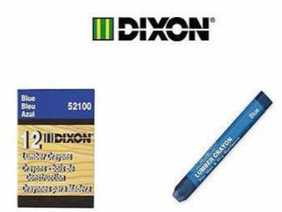 Dixon One Dozen Blue Lumber Crayons (Keel) 52100