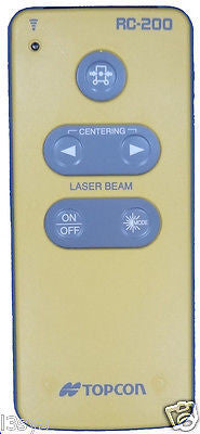 Topcon RC-200 Remote for All TP-L5/4/3 Series Pipe Lasers - B,A,BG,G,GV