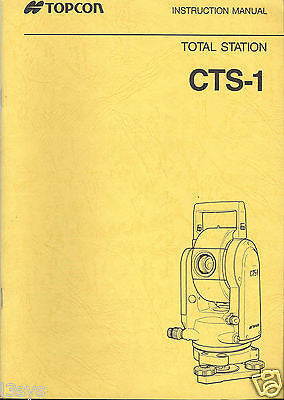 Topcon CTS-1 Total Station Manual