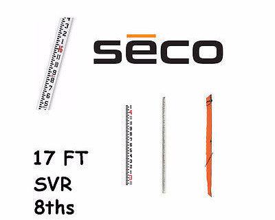 Seco 98021 17 Foot SVR Fiberglass Grade Rod in 8ths with Carrying Case