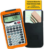 Calculated Industries Construction Master Pro Trig Calculator 4080 wwith Spare LR44 Batteries