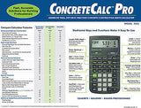 Calculated Industries ConcreteCalc Pro Calculator 4225 with Spare CR2016 Battery