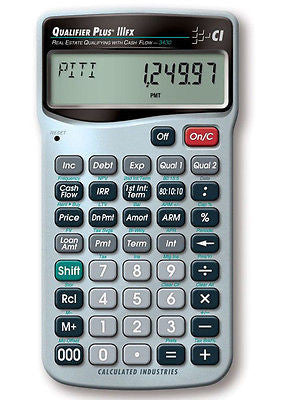 Calculated Industries Qualifier Plus IIIfx Financial Calculator 3430