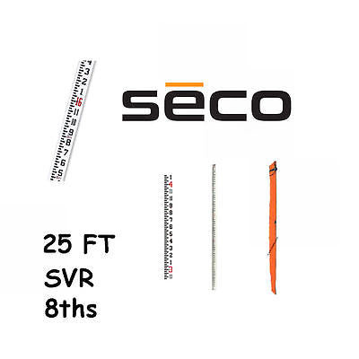 Seco 98011  25 Foot SVR Fiberglass Grade Rod in 8ths with Carrying Case