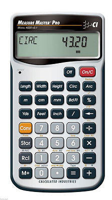 Calculated Industries Measure Master Pro Calculator 4020