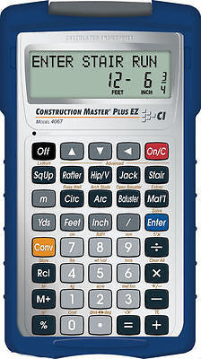 Calculated Industries Construction Master Plus EZ Calculator 4067 with Hard Case