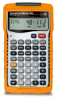 Calculated Industries Construction Master Pro Calculator 4065 with Hard Case