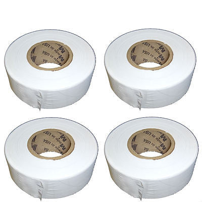 Solid White Taffeta Survey Flagging 1 3/16" x 300 Foot - Four (4) Rolls