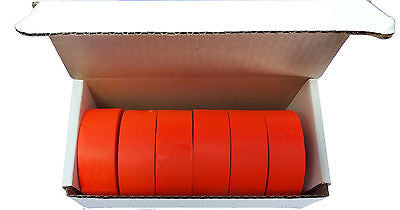 Fluorescent Orange Taffeta Survey Flagging 1 3/16" by 150 Feet - Six Rolls