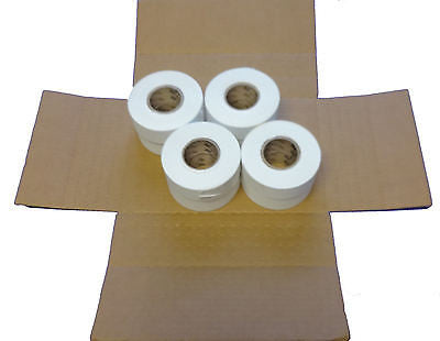 Solid White Taffeta Survey Flagging 1 3/16" x 300 Foot - Eight (8) Rolls