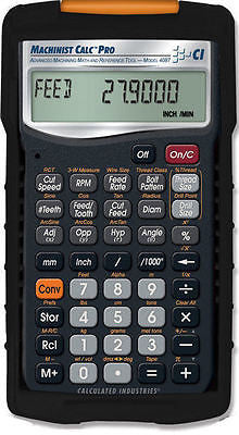 Calculated Indistries Machinist Calc Pro Calculator 4088 with Armadillo Case