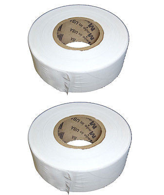 Solid White Taffeta Survey Flagging 1 3/16" x 300 Foot - Two (2) Rolls