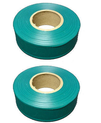 Solid Forest Green Taffeta Survey Flagging 1 3/16" x 300 Foot - Two Rolls