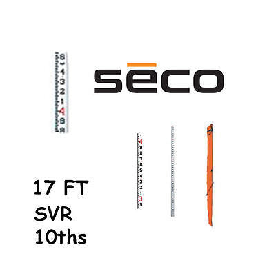 Seco 98020  17 Foot SVR Fiberglass Grade Rod in 10ths with Carrying Case