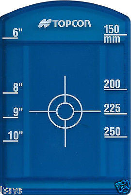 Topcon Blue Pipe Target Insert for Model TP-L4G/GV - Small 6-10" Reflective