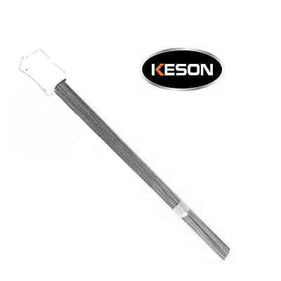 Keson 30 Inch Standard White Surveyors Wire Stake Flags (Bundle of 100)