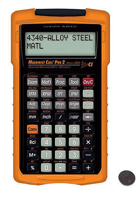 Calculated Industries Machinist Calc Pro 2 Calculator 4088 with Spare CR2025 Battery