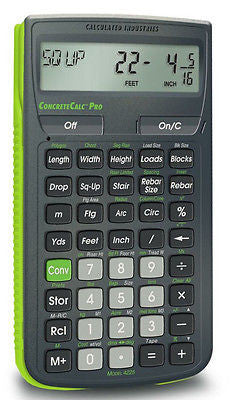 Calculated Industries ConcreteCalc Pro Calculator  4225