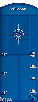 Topcon Large Blue Pipe Target Insert  for Model TP-L4BG- 12-18" or 300-450mm