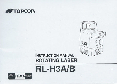 New Topcon Rotating Level RL-H3A/B Instruction Manual