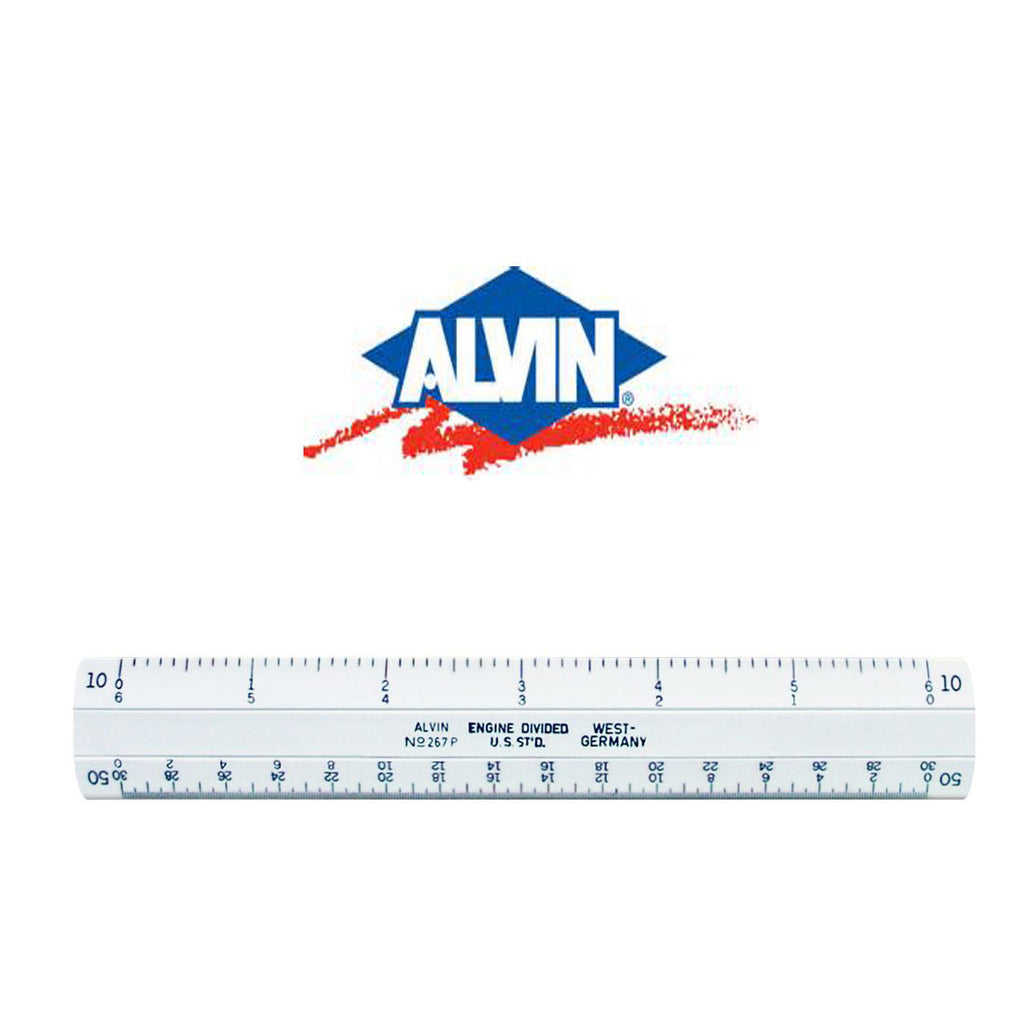 New Alvin 267P 6 Inch Flat Pocket Scale