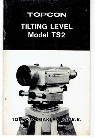 New Topcon TS2 Tilting Level Instruction Manual