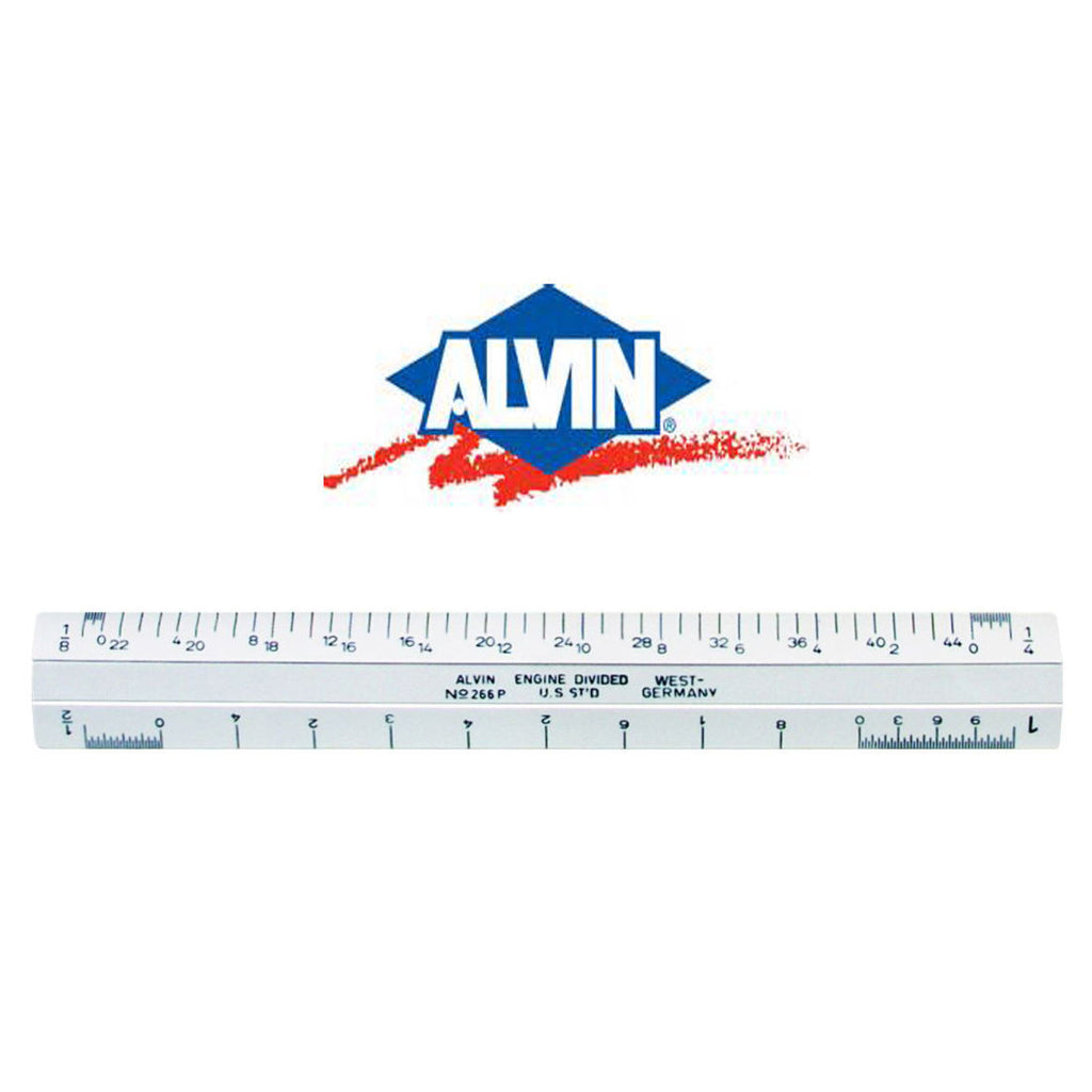 New Alvin 266P 6 Inch Flat Pocket Scale