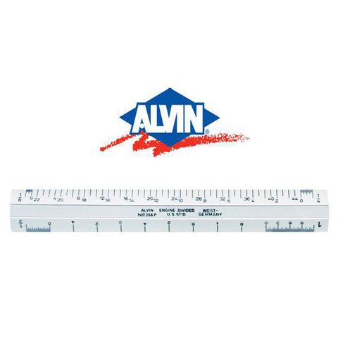 New Alvin 266P 6 Inch Flat Pocket Scale