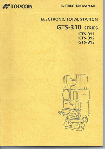 New Topcon Electronic Total Station GTS-310 Series Instruction Manual