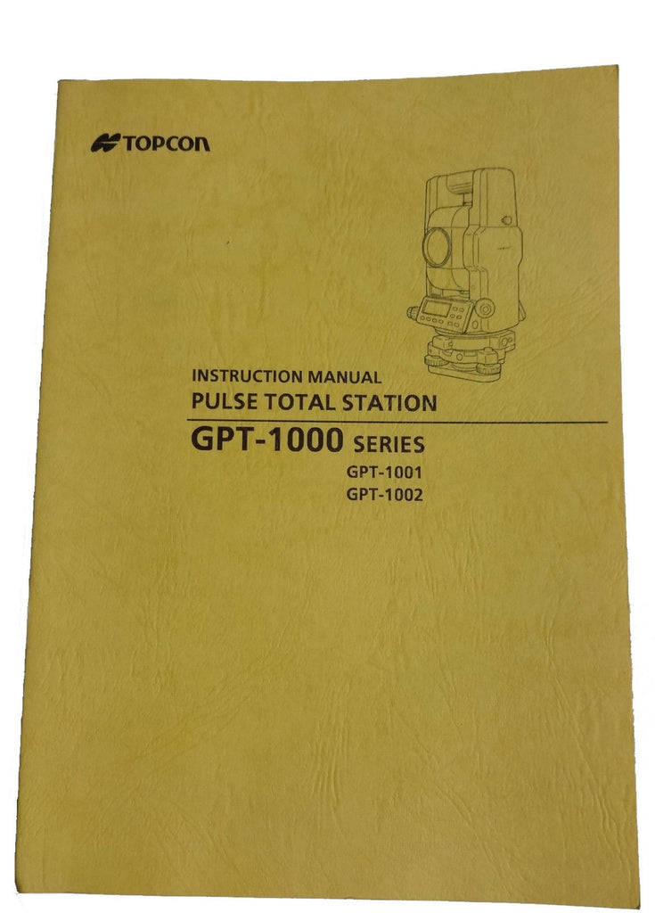 New Topcon Total Station Manuals