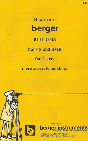 New Berger Builders Transits & Levels Handbook