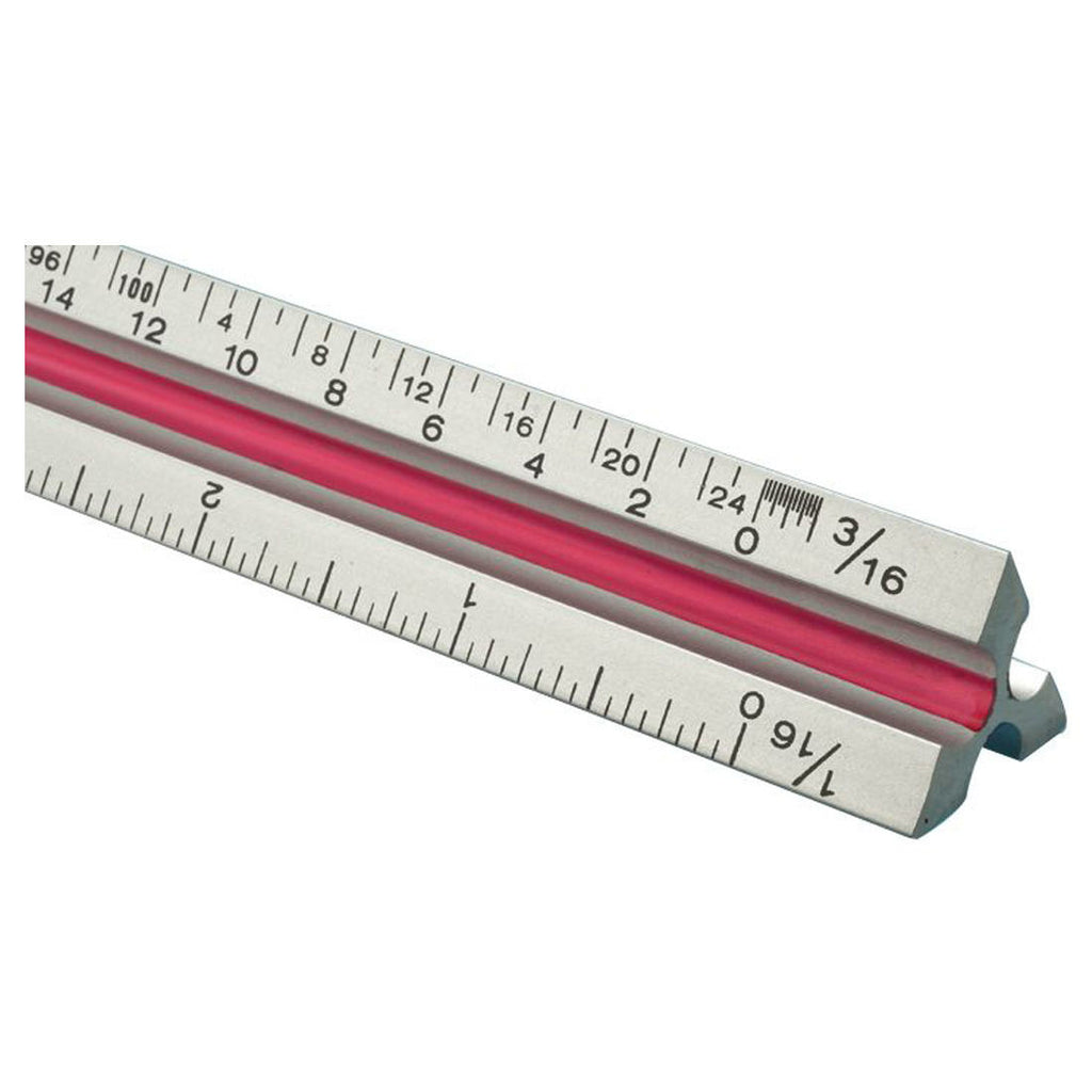 Fairgate® TA12 - 12" Solid Aluminum Architect Triangular Scale